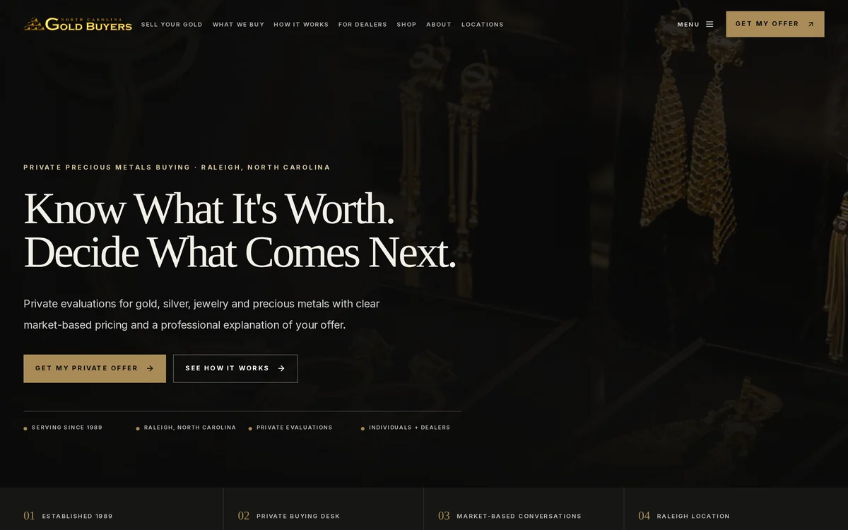 NCGB home page, desktop
